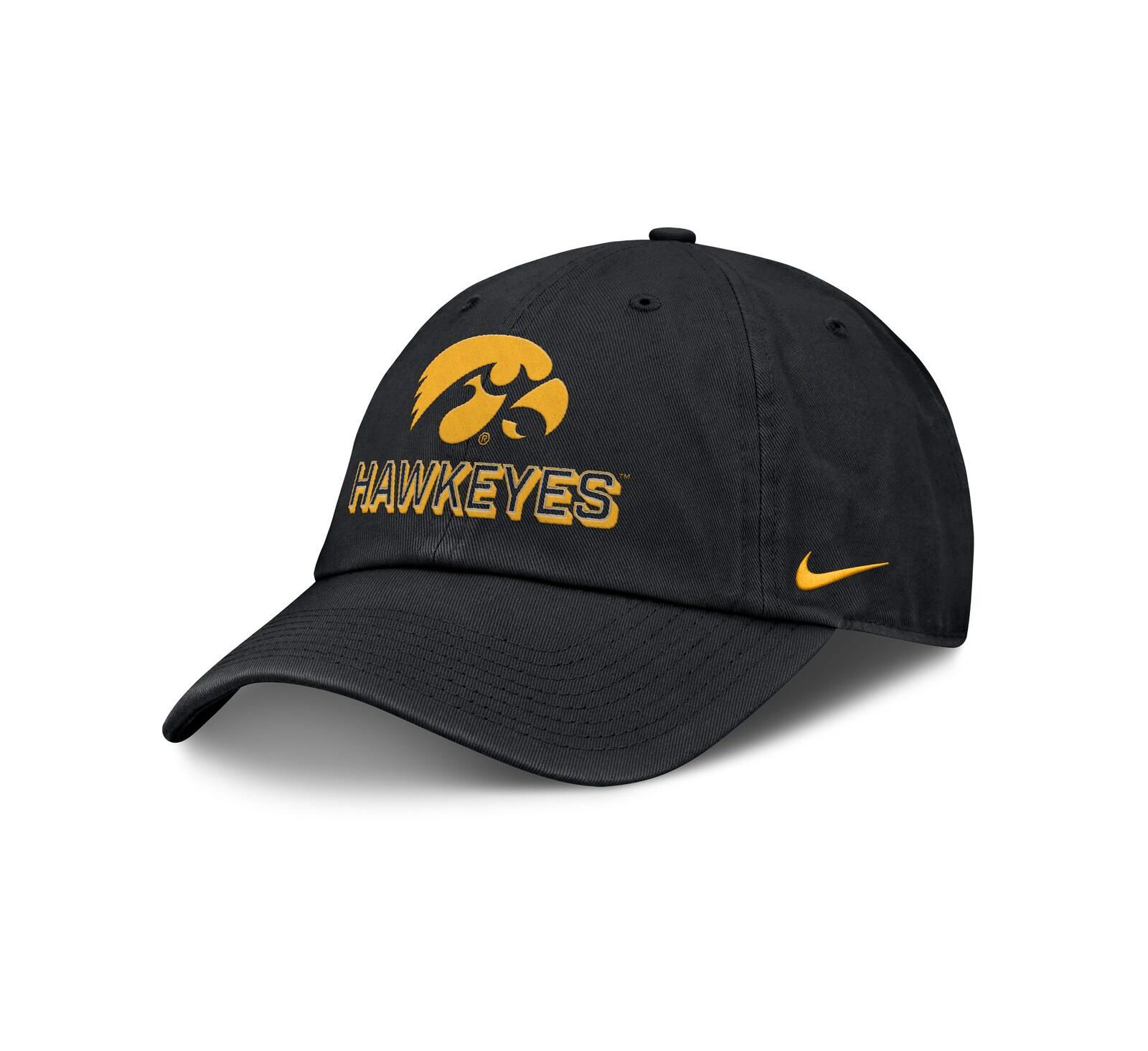 Nike Men's Black Iowa Hawkeyes 2025 On-Field Club Adjustable Hat