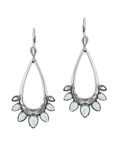 Серьги American West Jewelry из стерлингового серебра с перламутром в форме груши