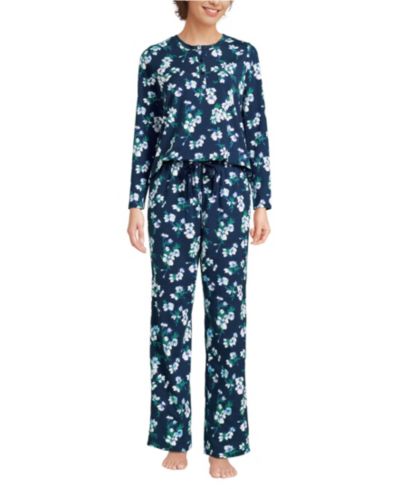 Deep sea navy painterly floral