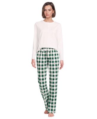 Red holiday trees/pine plaid