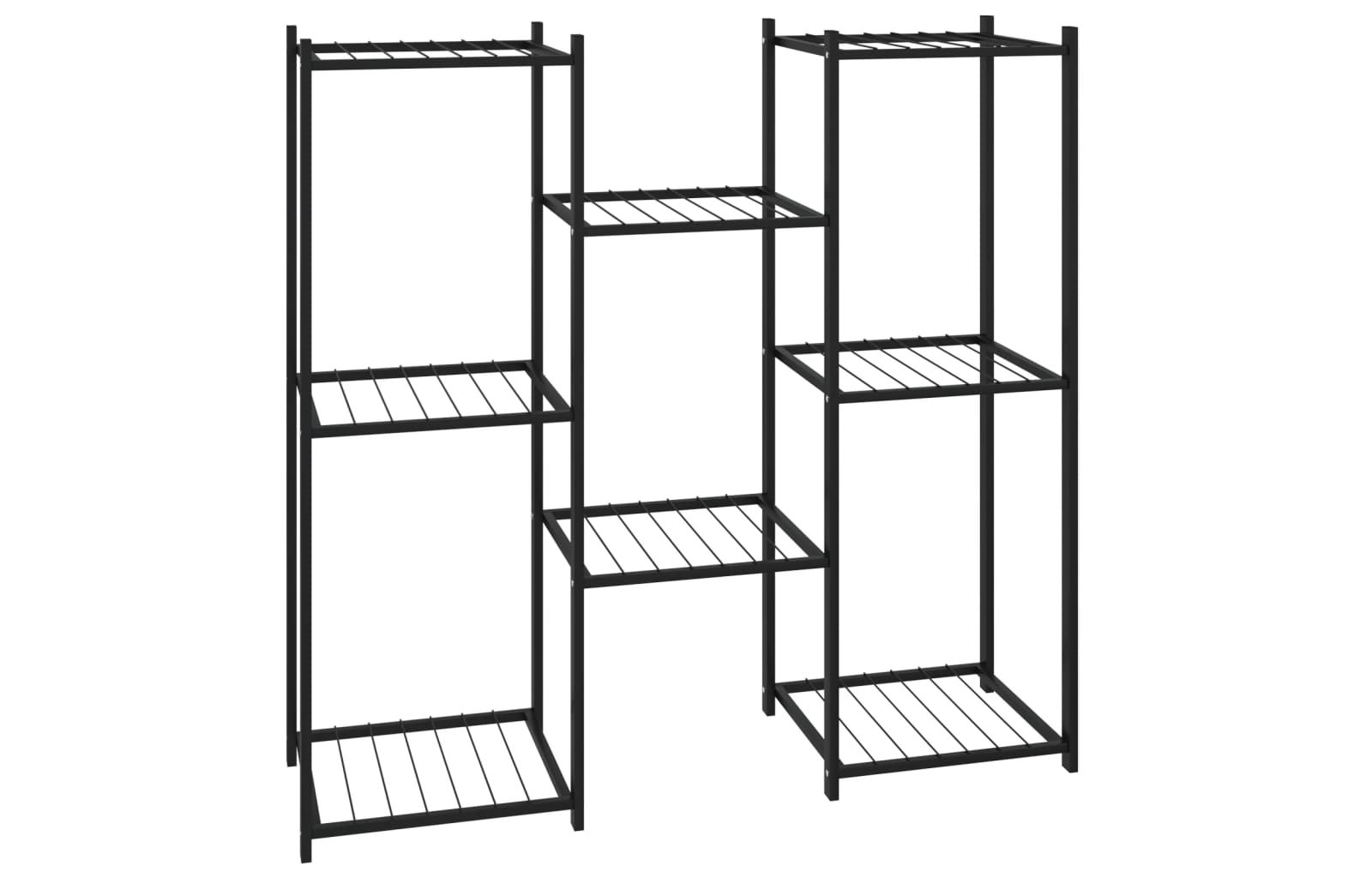 Подставка для цветов vidaXL Black Powder-coated iron Medium Decorative Inlays