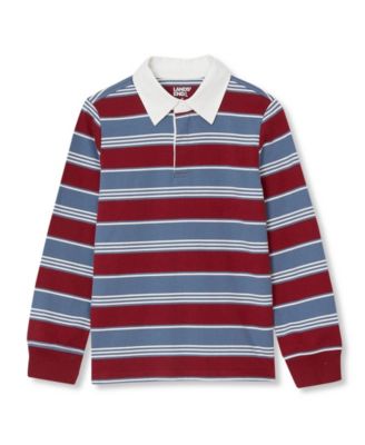 Cabernet/dark blue stripe