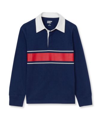 Navy/bright red stripe
