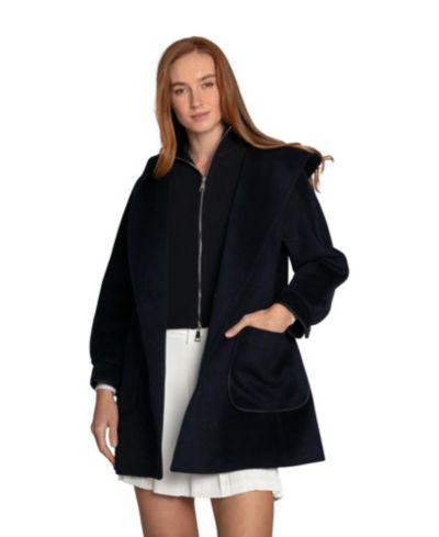 Женское шерстяное пальто Belle & Bloom Next To You Hooded Wool Blend