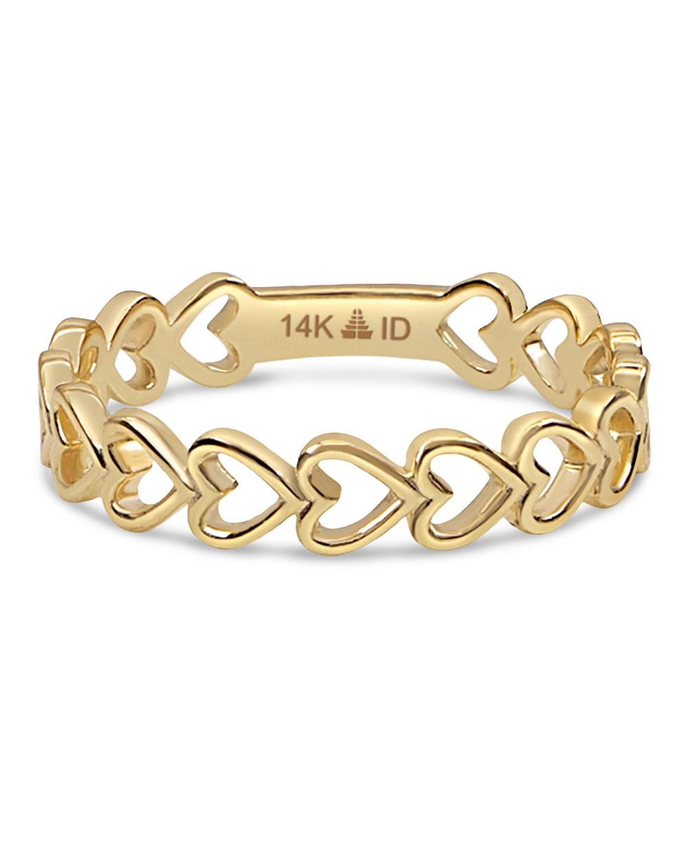 DEVATA Sweet Heart Ring in 14K Gold