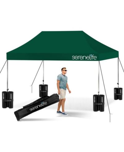 Переносная палатка Pop Commercial Instant Shelter 10x15 ft водонепроницаемая из полиэстера Forest Green