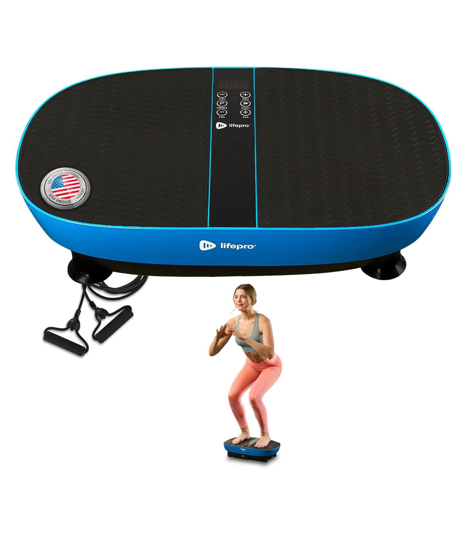 LifePro Shake Plate Vibration Platform Exercise Machine - Oscillating Vibrating Plate for Muscle Toning, Fat Loss & Full-Body Workouts