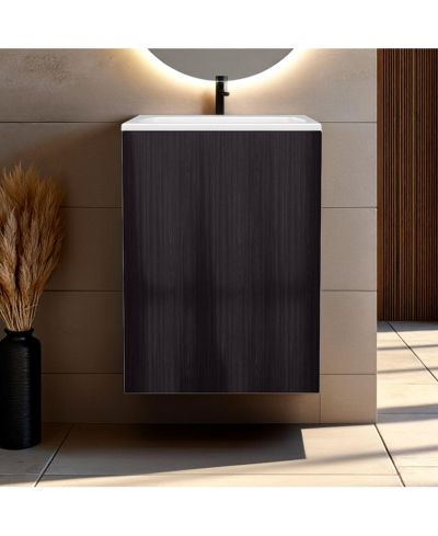 FM FURNITURE Компактный туалетный столик Siena, однодверный, с полками, дуб