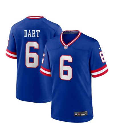 Nike Men's Jaxson Dart Royal New York Giants Alternate 2 Classic Game Jersey