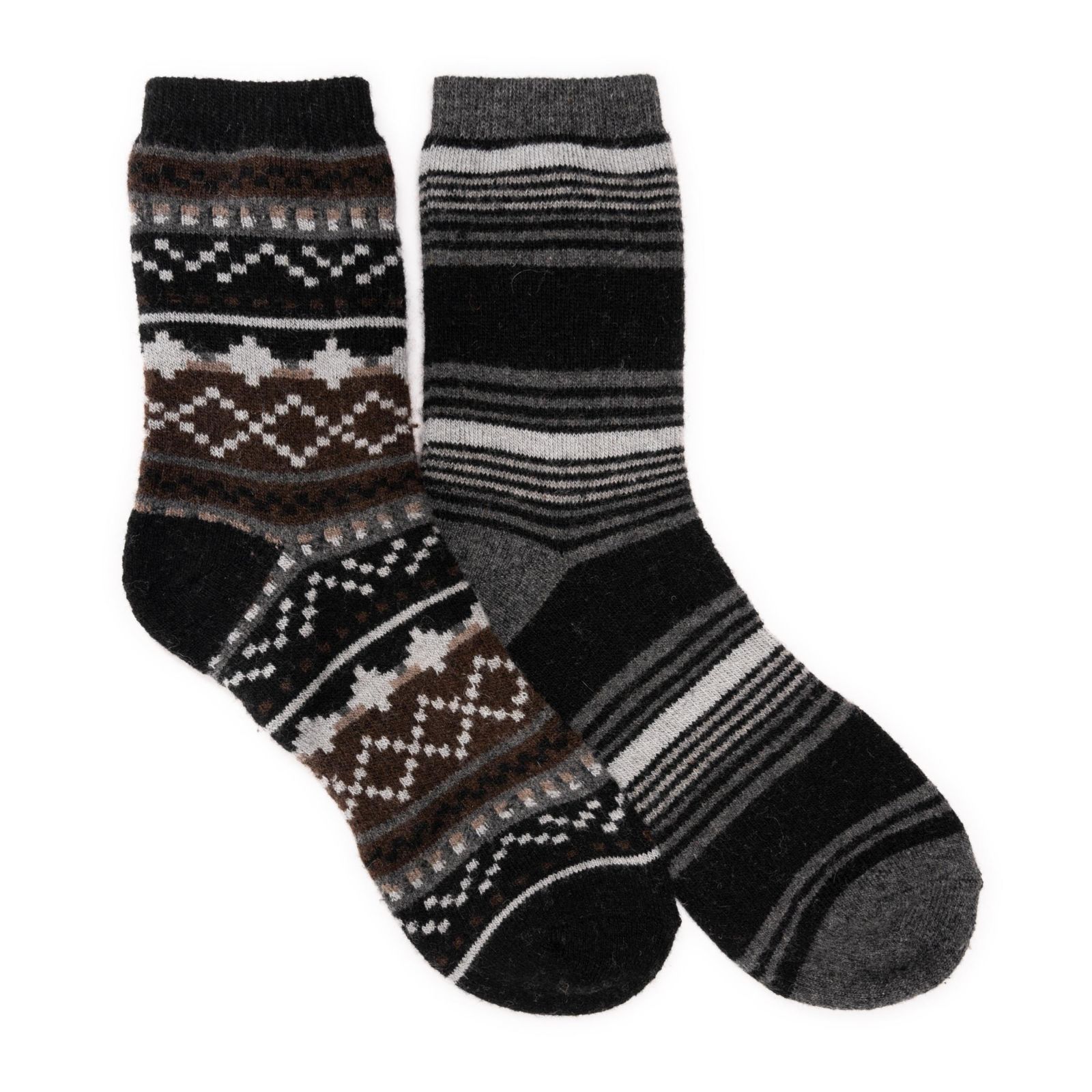 MUK LUKS Men's Wool 6 Inch Socks (2 Pair Pack)