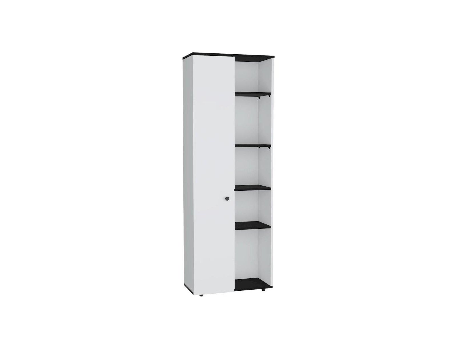 Кухонный шкаф Tuhome Hoyt Multistorage, белый/черный MDF
