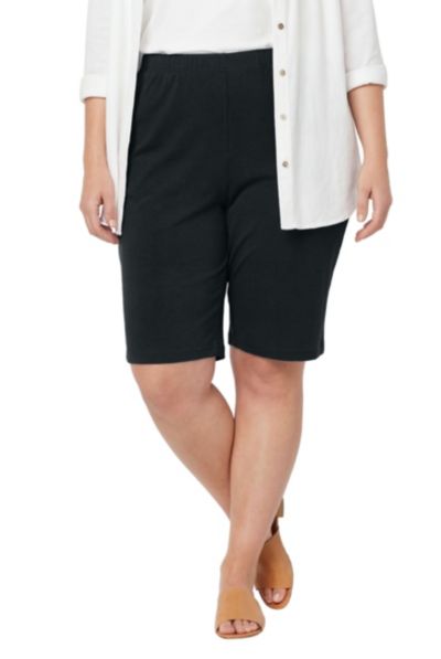 Женские трикотажные шорты Woman Within Plus Size 7-Day Knit Bermuda