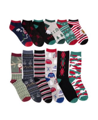 MUK LUKS Мужской 12 Days of Christmas Socks