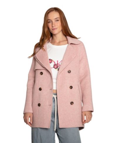 Belle & Bloom Women's Belle and Bloom Wanna Be Loved Wool Blend Peacoat