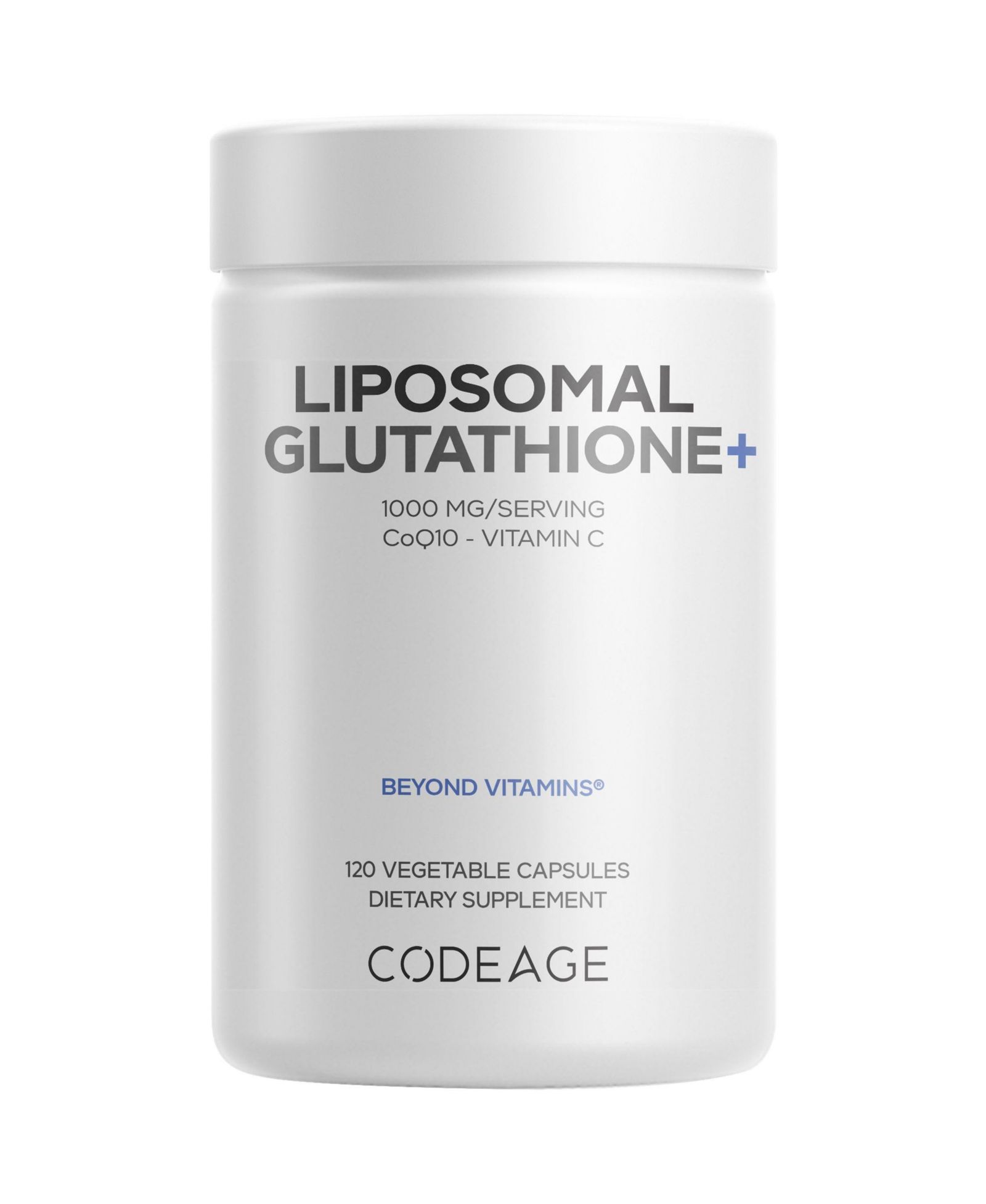 Биодобавка Codeage Liposomal Glutathione+, 120 капсул