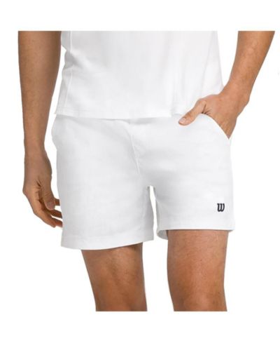 Wilson Мужские теннисные шорты Volley, 6 дюймов, Bright White