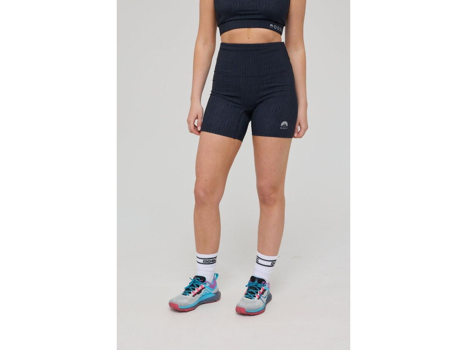 OOSC Infinite High Waisted Shorts - Black Tiger