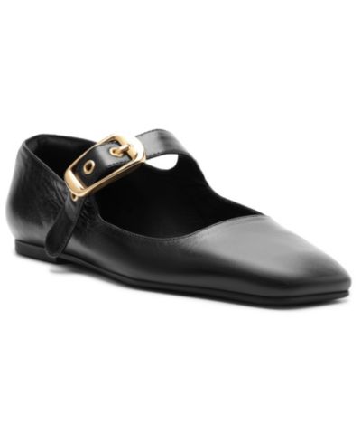 Arezzo Women's Elena Square Toe Ballet Flats