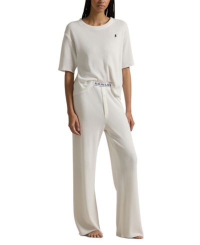 Женский комплект из 2 предметов Polo Ralph Lauren: топ из ткани waffle-knit и брюки