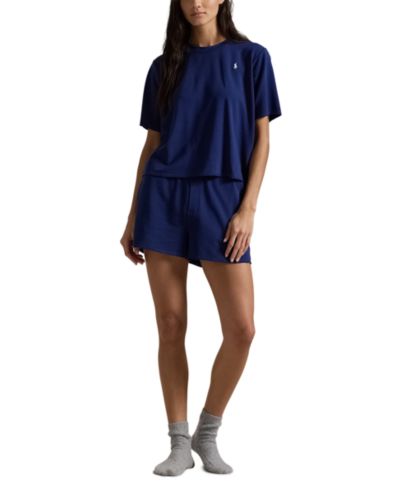 Polo Ralph Lauren Женский комплект из топа Crewneck и шорт для сна