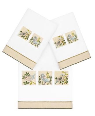 Linum Home Cotton Belinda Embellished 3-Pc. Towel Set