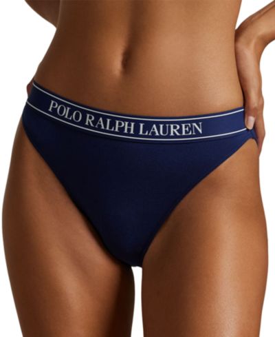 Женские трусики-бикини Polo Ralph Lauren, 3 штуки, с высокой талией