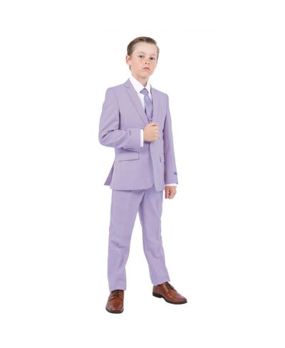 Костюм для маленьких мальчиков Perry Ellis 5 Piece Lavender Pastel (жилет, брюки, рубашка и галстук)