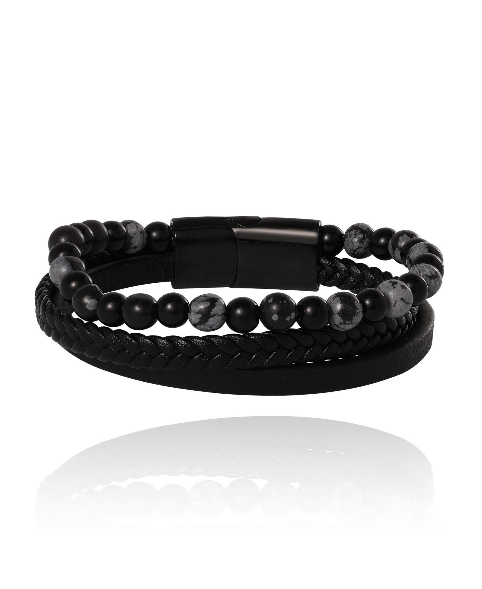 Lucky Brand Braided and Beaded Bracelet - 8.5''