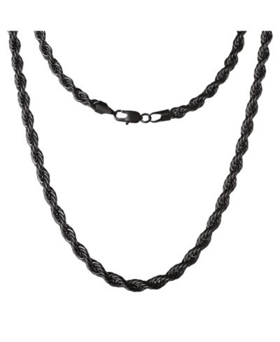 Ожерелье Lucky Brand Black Twisted Rope Chain, цепь 24''