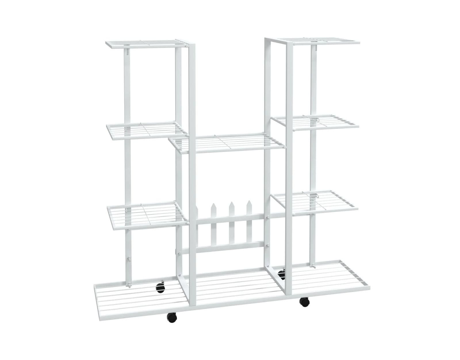 Flower Stand White Powder-coated iron Tall Flower Stand