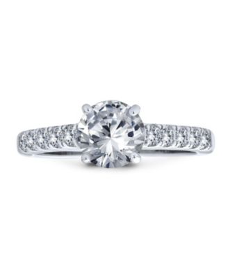 Помолвочное кольцо Bling Jewelry Classic 1.75CT CZ Round Solitaire из стерлингового серебра .925