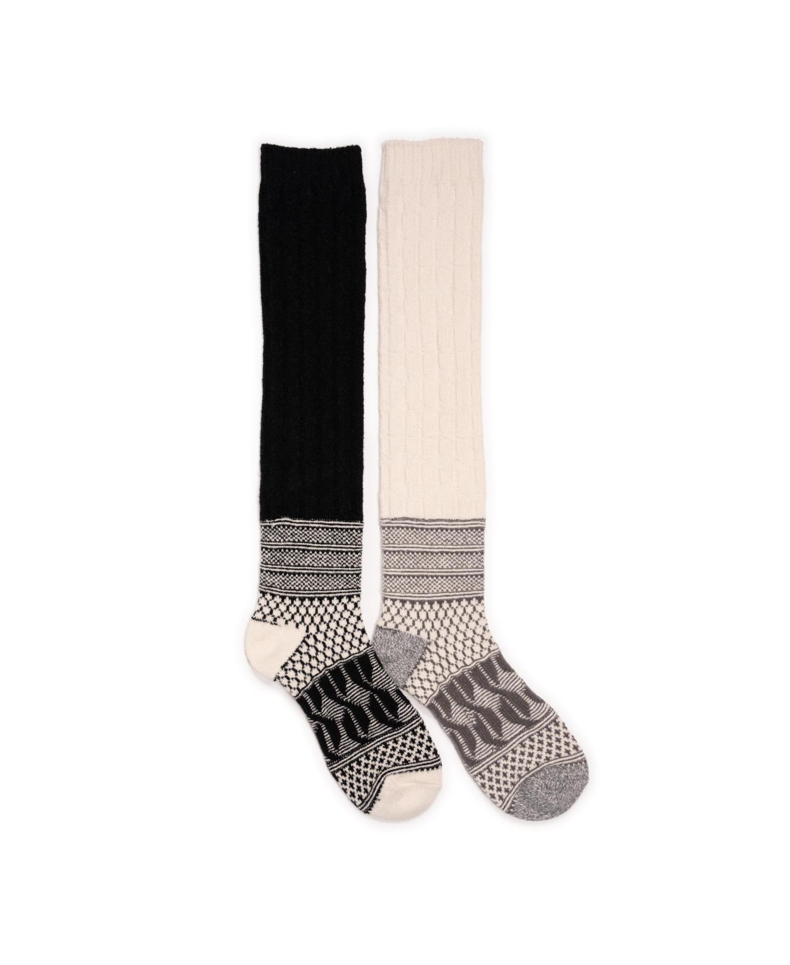 Женские высокие носки MUK LUKS Patchwork Texture Over-The-Knee, 2 шт. в упаковке