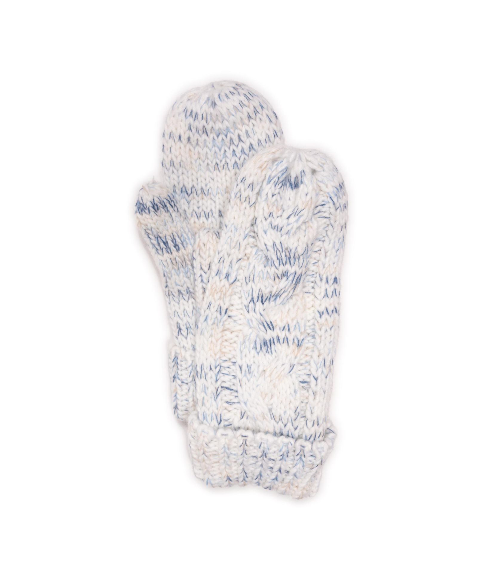 MUK LUKS Women's Color block Stripe Cable Mittens