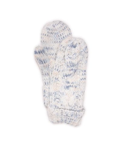 MUK LUKS Women's Color block Stripe Cable Mittens