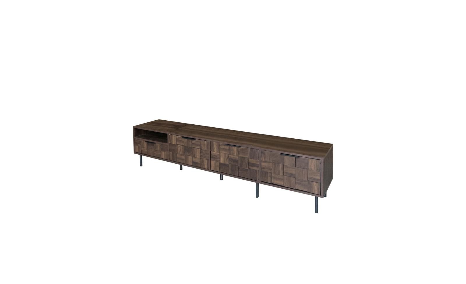 ТВ-тумба Mid Century Modern 78" с шкафами для хранения