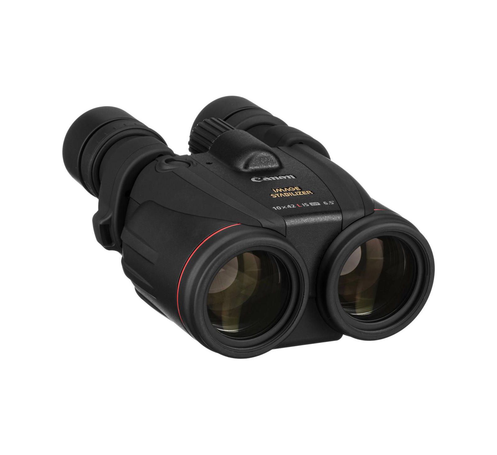 Canon Бинокль 10x42 L IS WP с системой стабилизации изображения, водонепроницаемый, призмы Porro, угол обзора 6.5 Degree