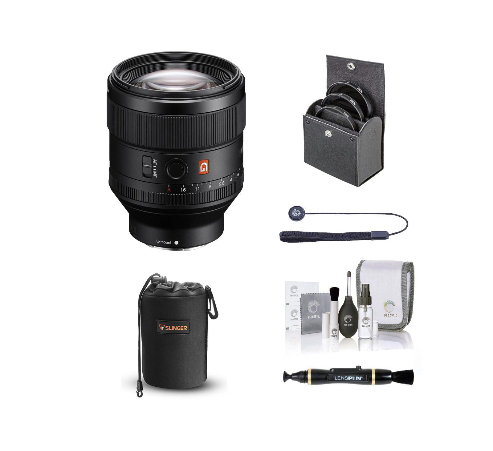 Sony FE 85mm f/1.4 GM Lens for Sony E with Accessories Kit