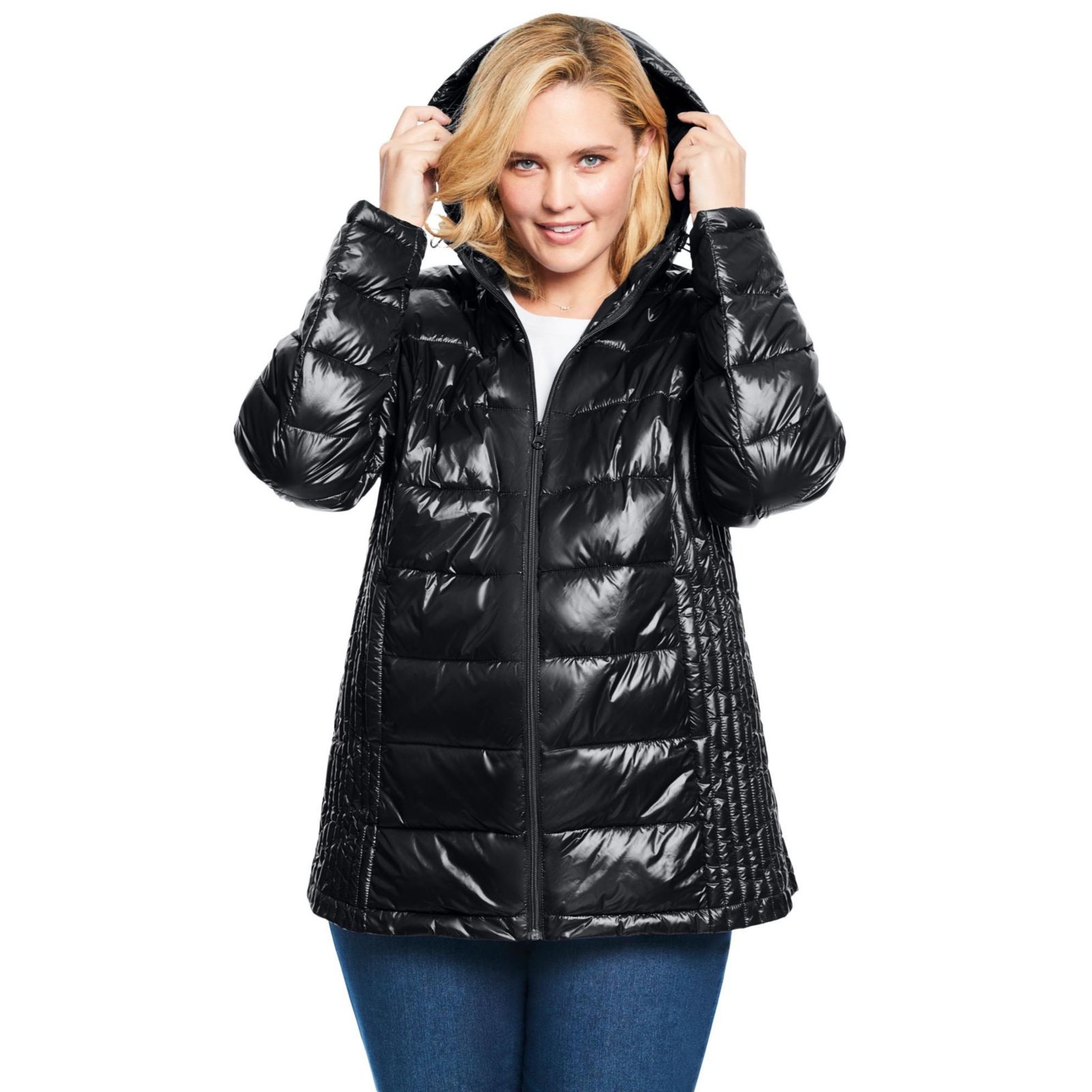 Woman Within Women's Within Packable Puffer Coats