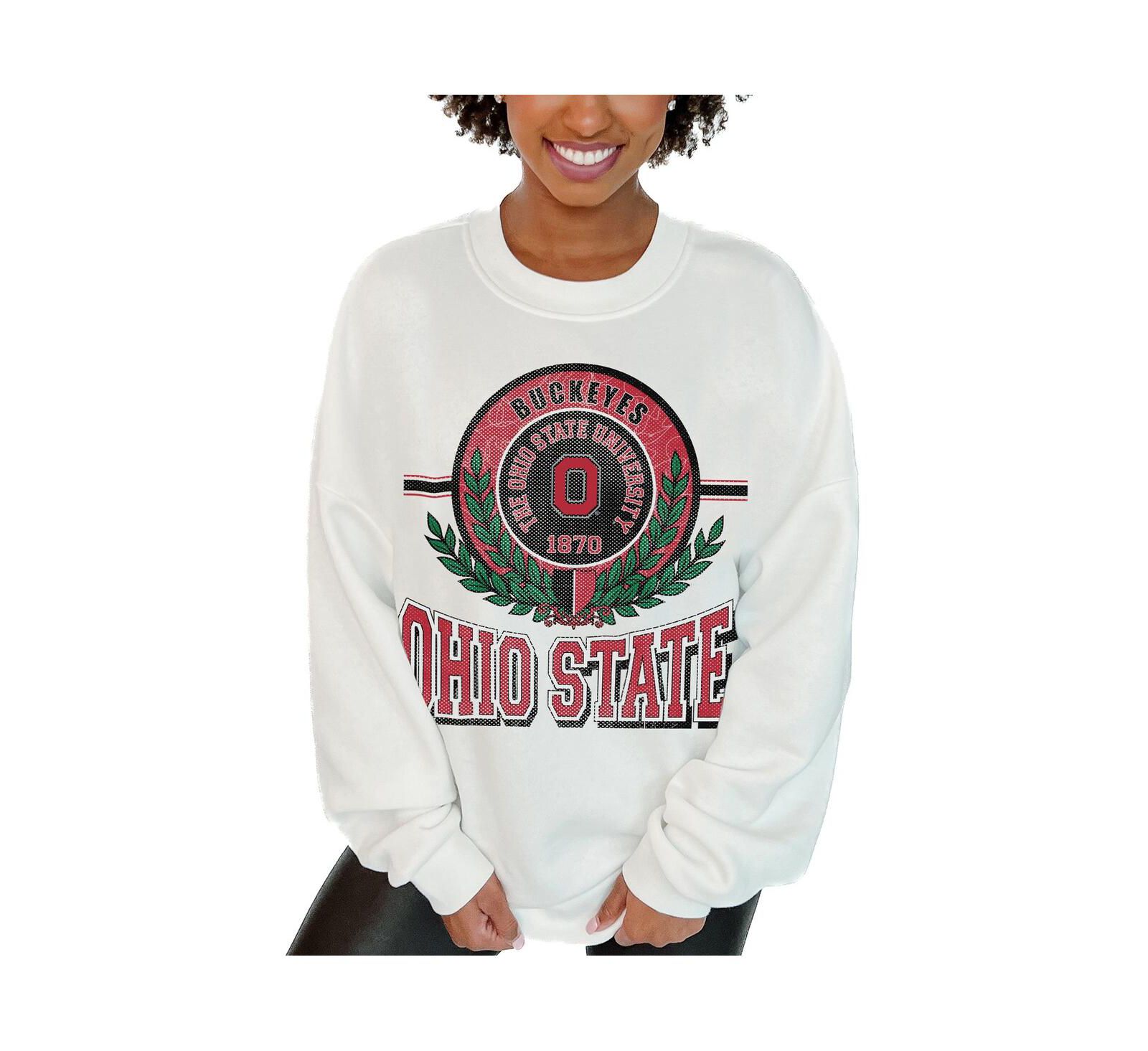 Gameday Couture Женская флисовая толстовка Ohio State Buckeyes, белая