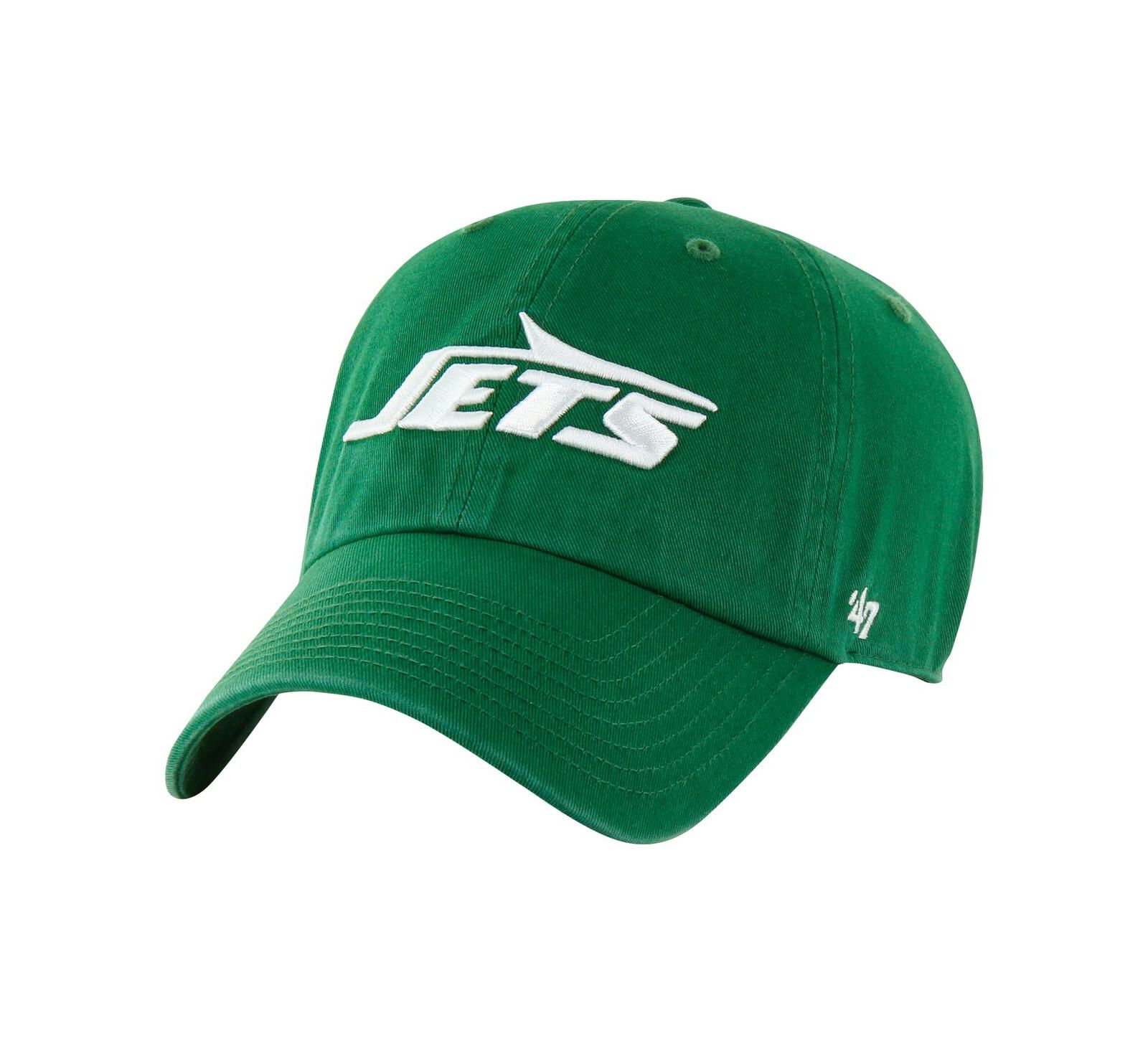 '47 Brand Big Boys and Girls Green New York Jets Logo Clean Up Adjustable Hat