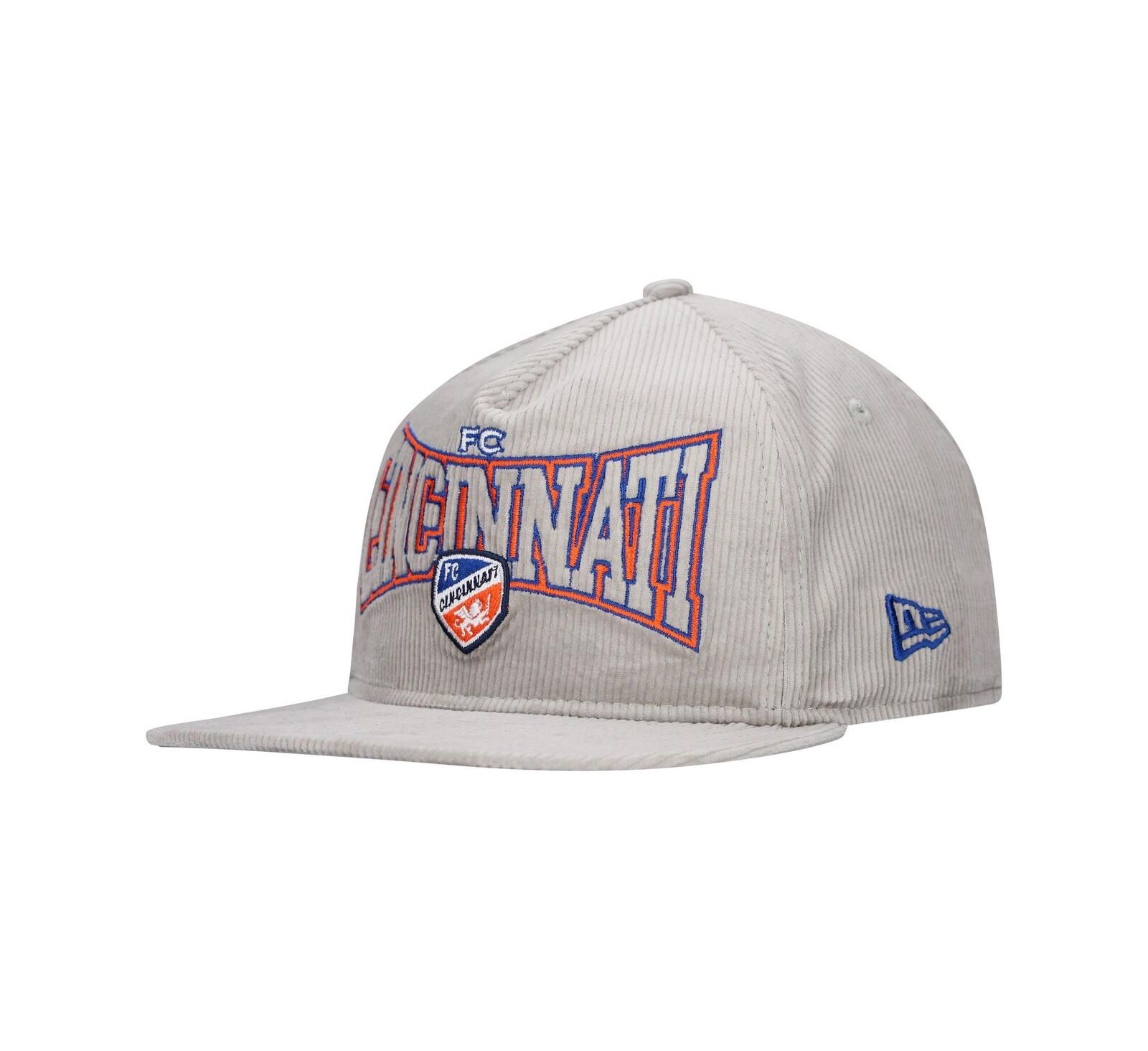 Мужская кепка New Era Gray FC Cincinnati Corduroy Golfer