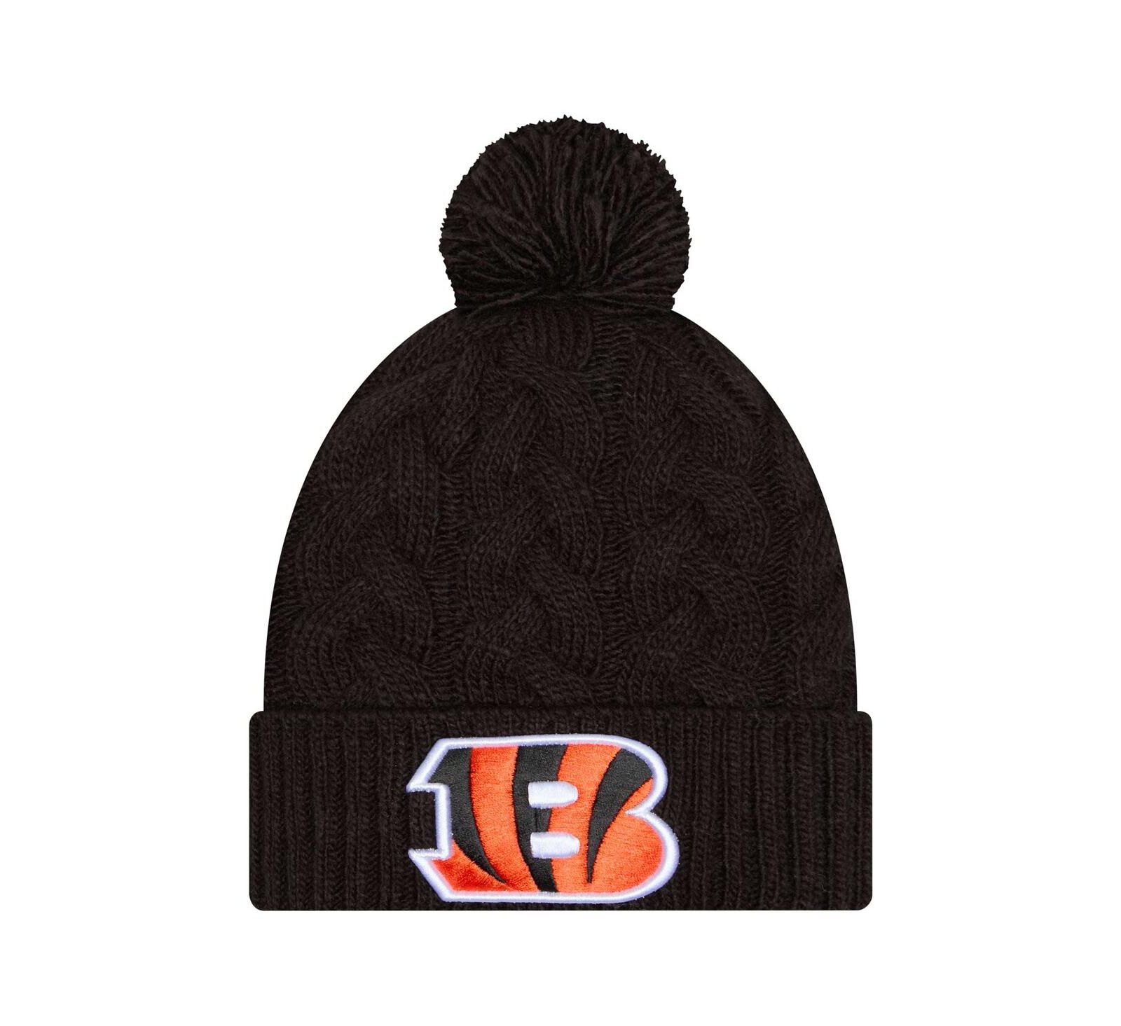 New Era Женская вязаная шапка Cincinnati Bengals Black