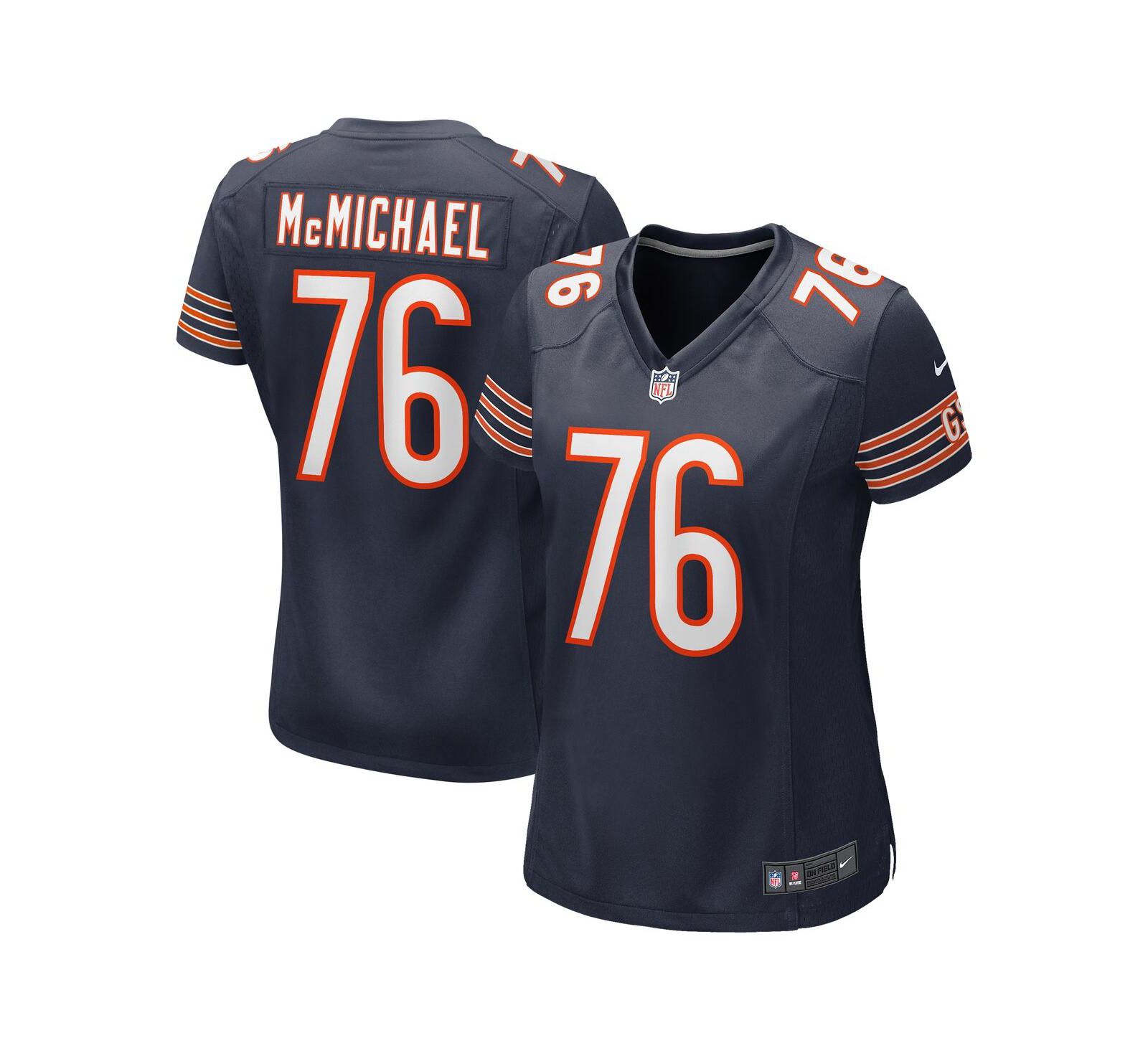 Мужская игровая джерси Nike Women's Steve McMichael Navy Chicago Bears Retired Player Game Jersey