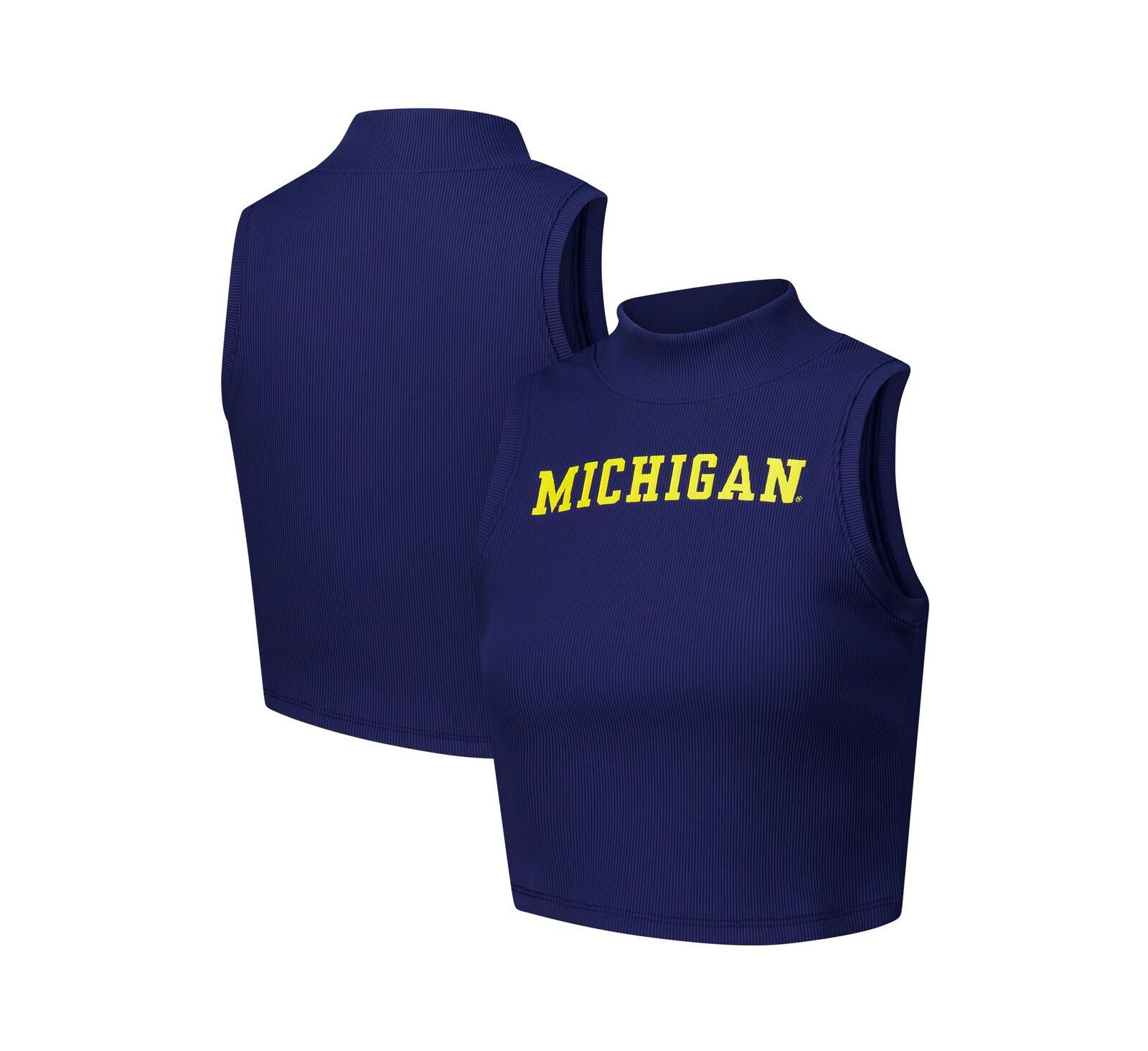 Женский укороченный топ ZooZatz Michigan Wolverines Navy