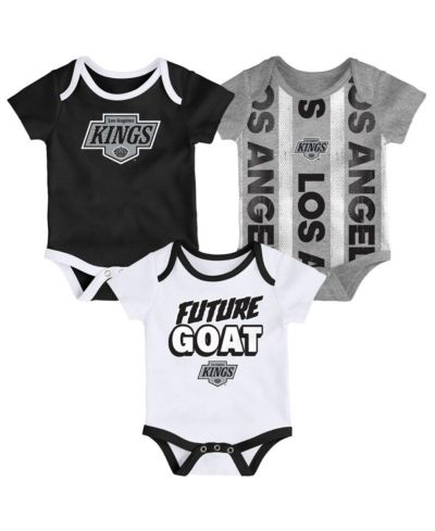 Outerstuff Baby Boys and Girls 3-Pack Los Angeles Kings Loyal Buddies Bodysuit Set