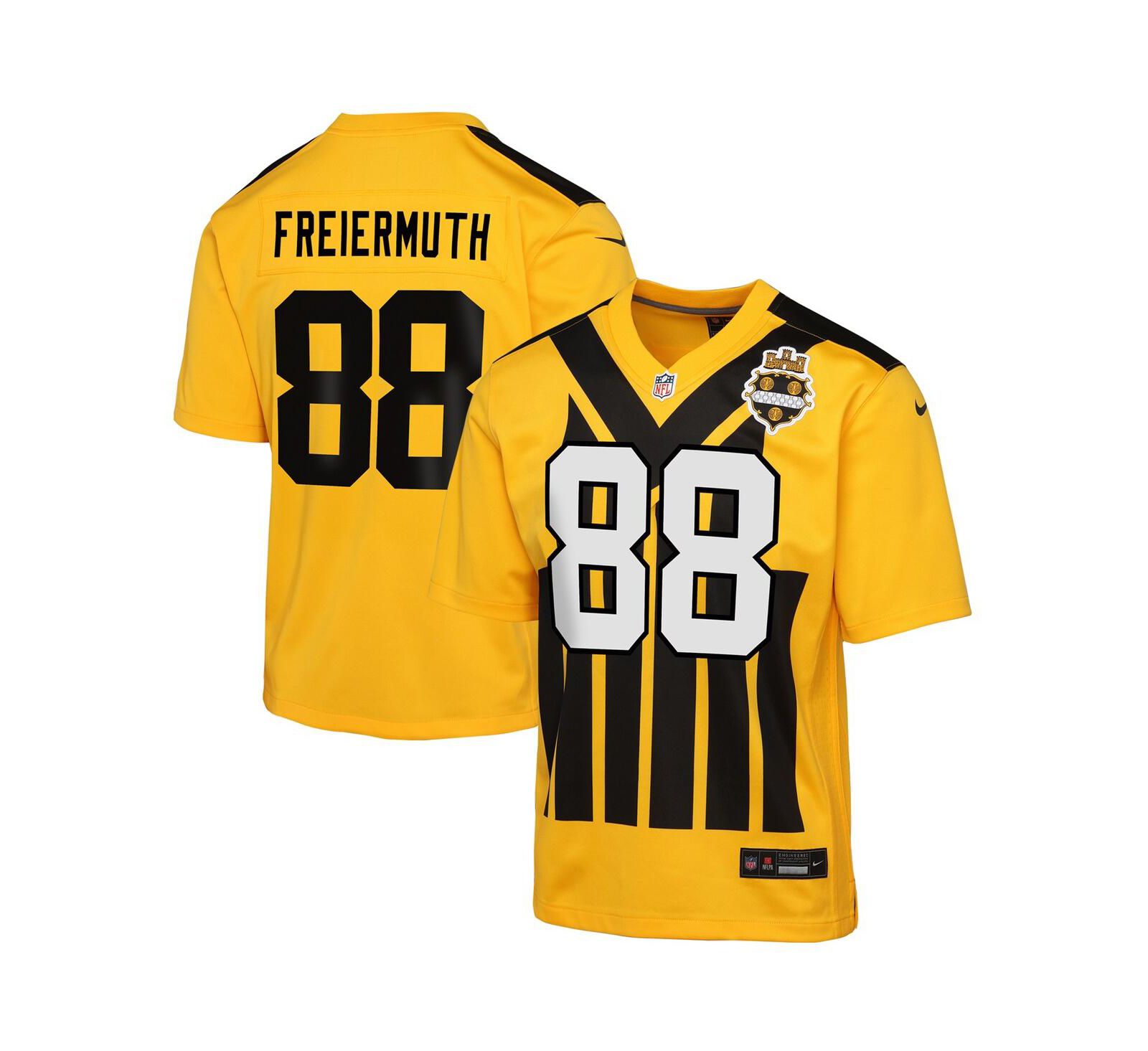 Nike Детский Pat Freiermuth Gold Pittsburgh Steelers Alternate 1933 Throwback Game Jersey