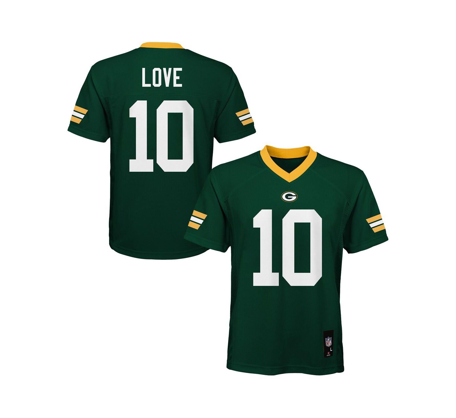 Outerstuff Preschool Jordan Love Green Bay Packers Replica Player Jersey