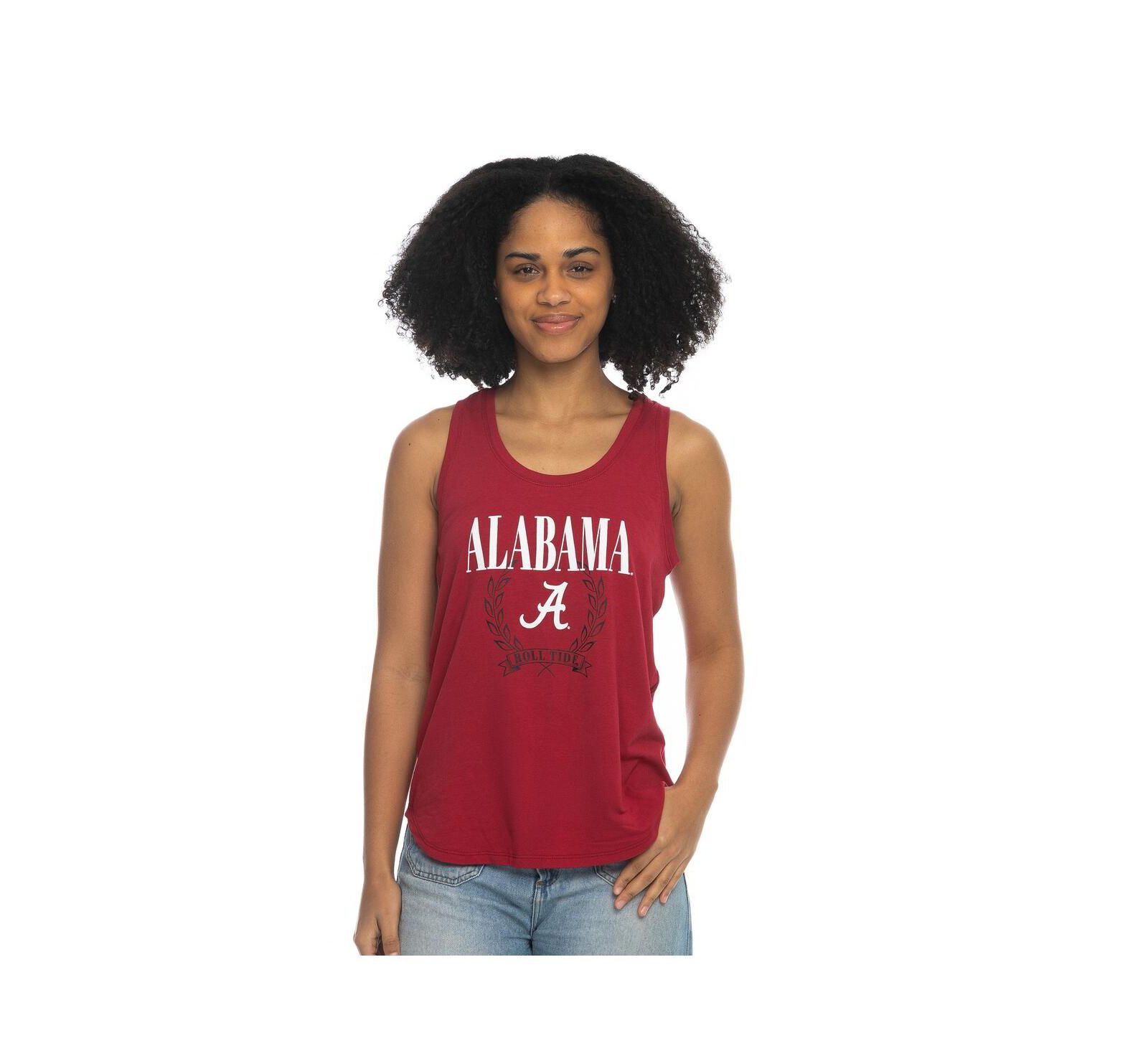ZooZatz Женский трикотажный топ на бретелях Alabama Crimson Tide, цвет малиновый