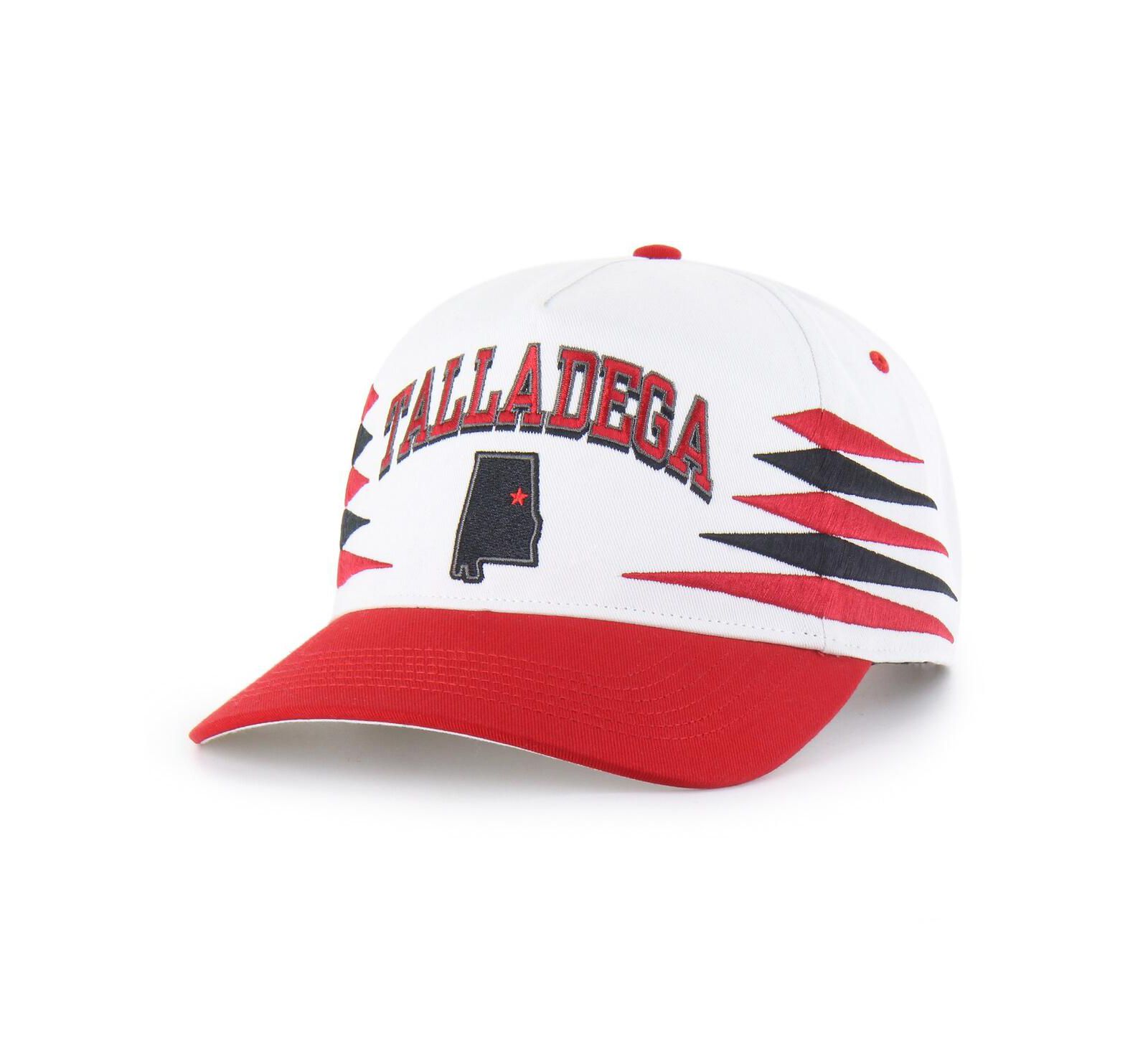 '47 Brand Men's White/Red Talladega Superspeedway Diamond Cut Hitch Adjustable Hat
