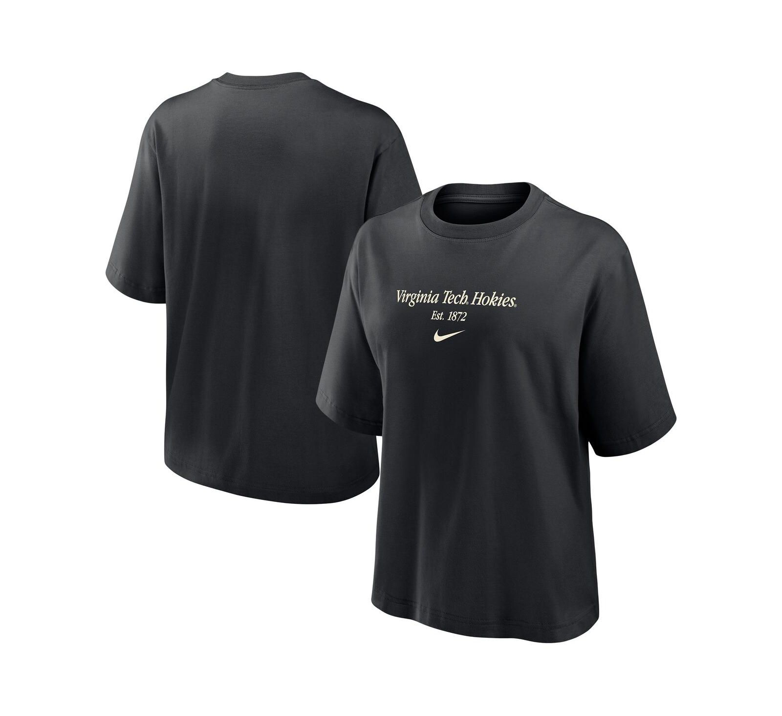 Nike Women's Black Virginia Tech Hokies Boxy T-Shirt